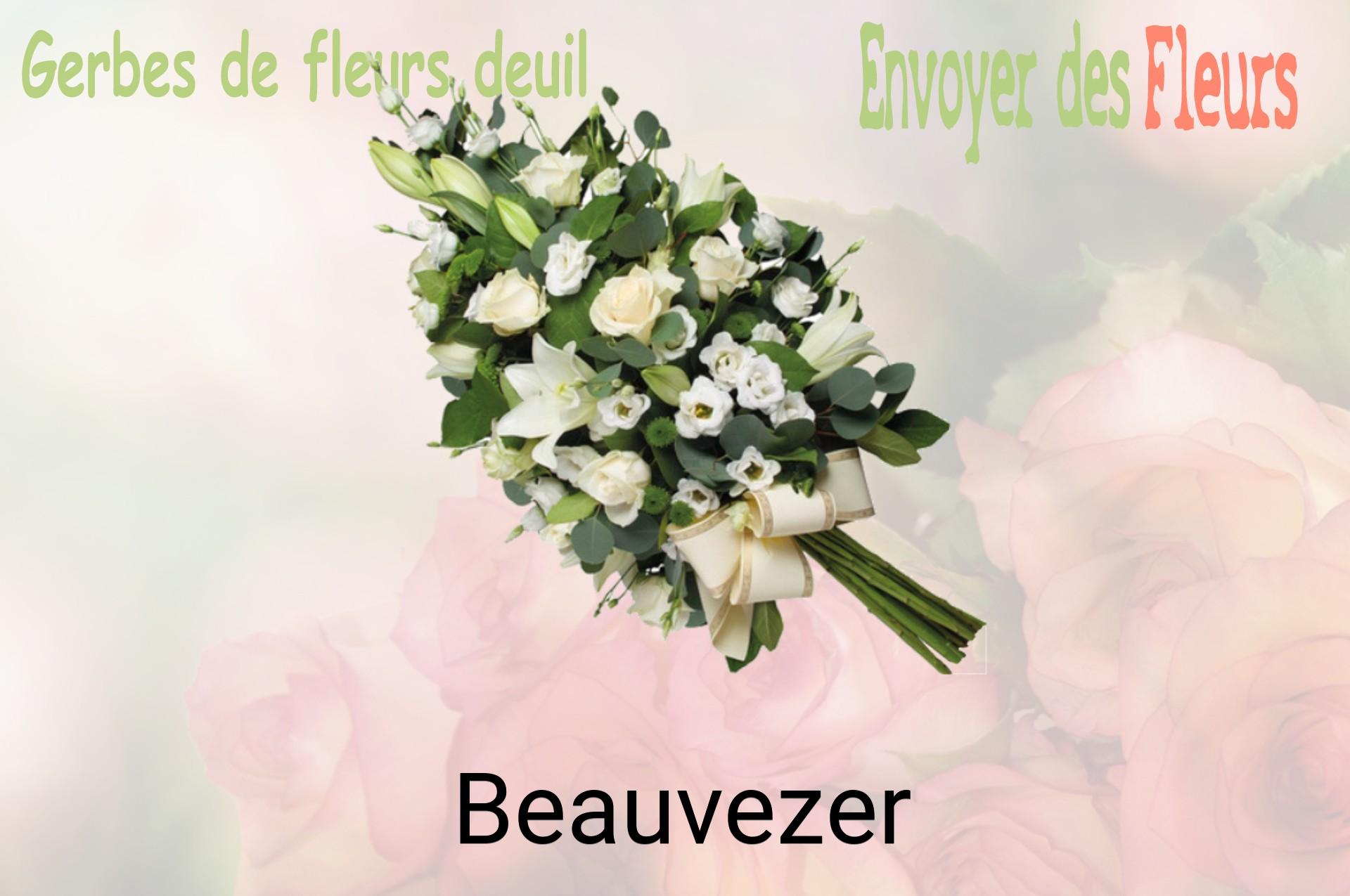 Gerbe de fleurs de deuil livrée à Beauvezer